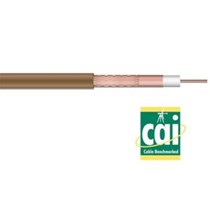 CAR100 100 - Approved Coaxial Cable 100m reel  Brown